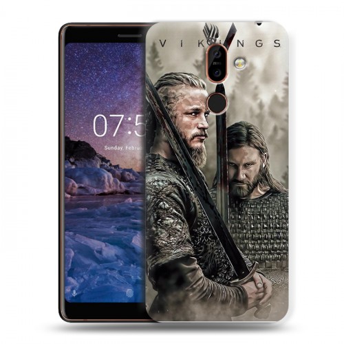 Дизайнерский пластиковый чехол для Nokia 7 Plus Викинги