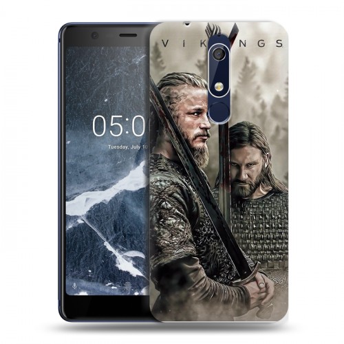 Дизайнерский пластиковый чехол для Nokia 5.1 Викинги