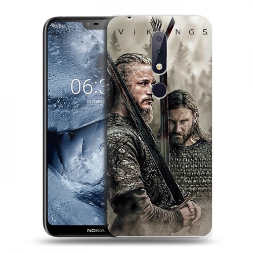 Дизайнерский пластиковый чехол для Nokia 6.1 Plus Викинги