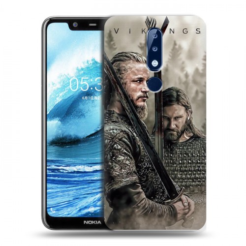 Дизайнерский силиконовый чехол для Nokia 5.1 Plus Викинги