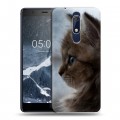 Дизайнерский пластиковый чехол для Nokia 5.1 Котята