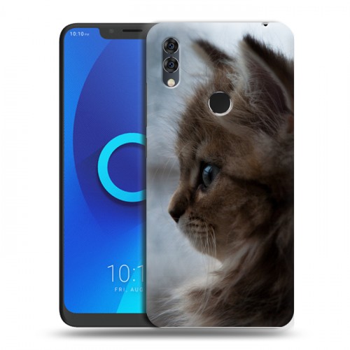 Дизайнерский силиконовый чехол для Alcatel 5V Котята