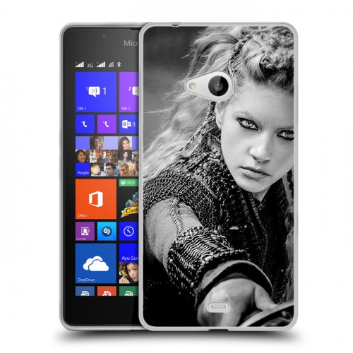 Дизайнерский пластиковый чехол для Microsoft Lumia 540 Викинги