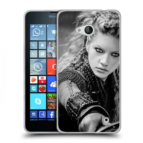 Дизайнерский пластиковый чехол для Microsoft Lumia 640 Викинги