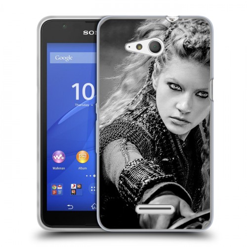 Дизайнерский пластиковый чехол для Sony Xperia E4g Викинги