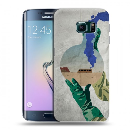 Дизайнерский пластиковый чехол для Samsung Galaxy S6 Edge Во все тяжкие