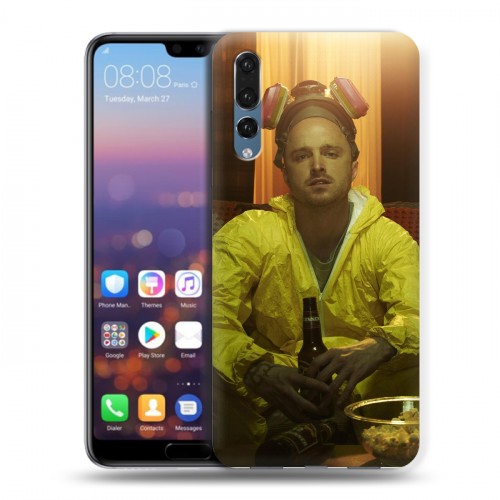 Дизайнерский силиконовый с усиленными углами чехол для Huawei P20 Pro Во все тяжкие