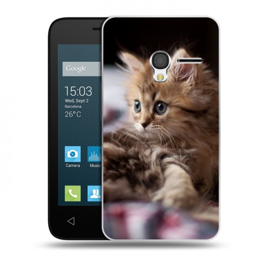 Дизайнерский пластиковый чехол для Alcatel One Touch Pixi 3 (4.0) Котята