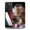 Дизайнерский пластиковый чехол для LG V20 Котята