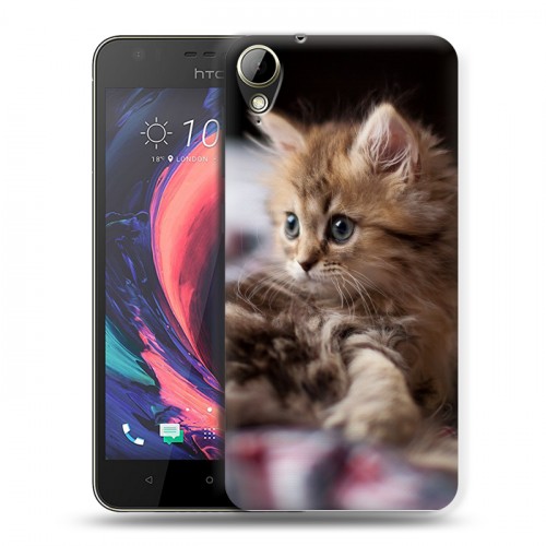 Дизайнерский пластиковый чехол для HTC Desire 10 Lifestyle Котята