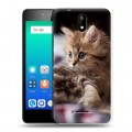 Дизайнерский силиконовый чехол для Micromax Q409 Котята