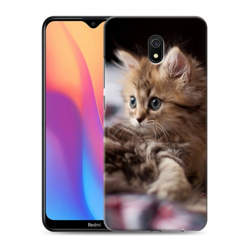 Дизайнерский силиконовый с усиленными углами чехол для Xiaomi RedMi 8A Котята