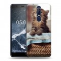 Дизайнерский пластиковый чехол для Nokia 5.1 Котята