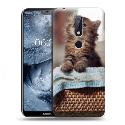 Дизайнерский пластиковый чехол для Nokia 6.1 Plus Котята