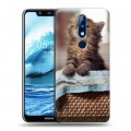 Дизайнерский пластиковый чехол для Nokia 5.1 Plus Котята