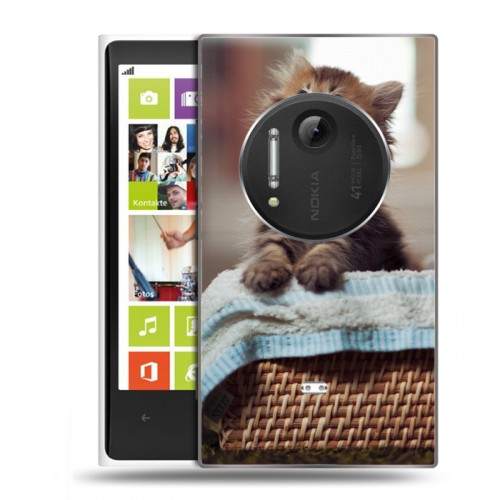 Дизайнерский пластиковый чехол для Nokia Lumia 1020 Котята