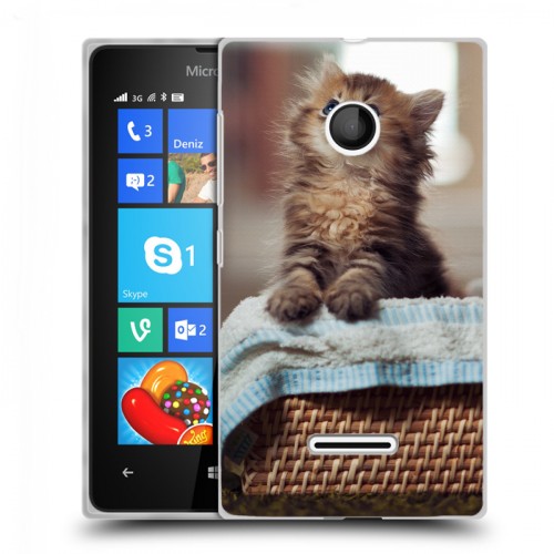 Дизайнерский пластиковый чехол для Microsoft Lumia 435 Котята