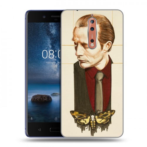 Дизайнерский пластиковый чехол для Nokia 8 Ганнибал