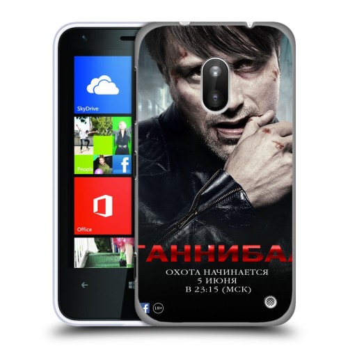 Дизайнерский пластиковый чехол для Nokia Lumia 620 Ганнибал