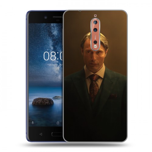 Дизайнерский пластиковый чехол для Nokia 8 Ганнибал