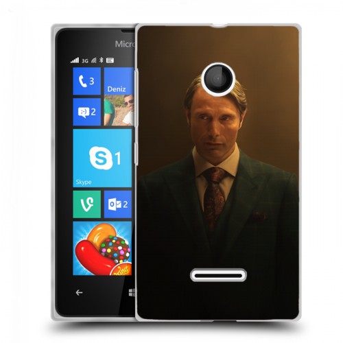 Дизайнерский пластиковый чехол для Microsoft Lumia 435 Ганнибал