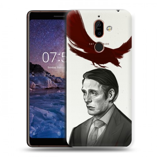 Дизайнерский пластиковый чехол для Nokia 7 Plus Ганнибал