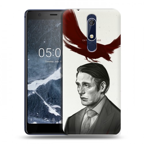 Дизайнерский пластиковый чехол для Nokia 5.1 Ганнибал