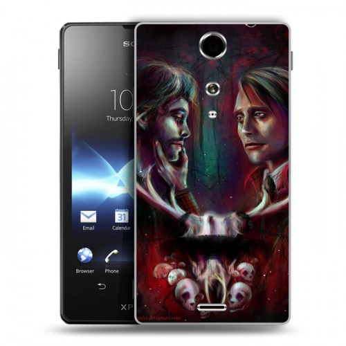 Дизайнерский пластиковый чехол для Sony Xperia TX Ганнибал