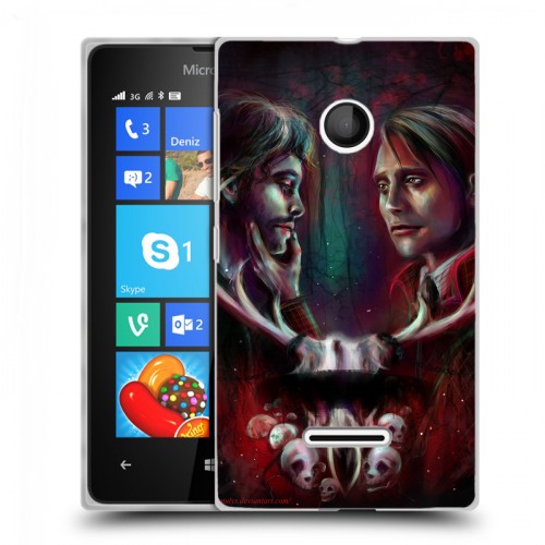 Дизайнерский пластиковый чехол для Microsoft Lumia 435 Ганнибал