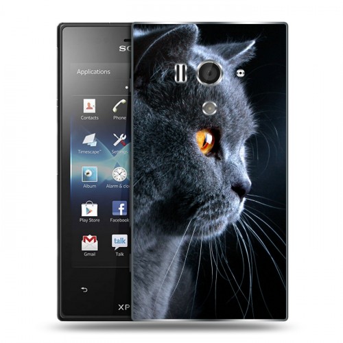 Дизайнерский пластиковый чехол для Sony Xperia acro S Кошки