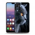 Дизайнерский силиконовый с усиленными углами чехол для Huawei P20 Pro Кошки