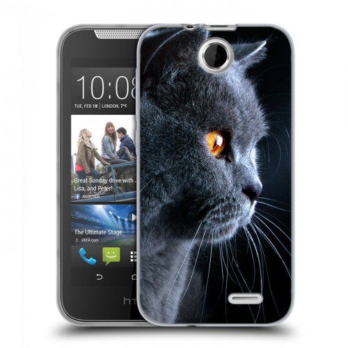 Дизайнерский силиконовый чехол для HTC Desire 310 Кошки