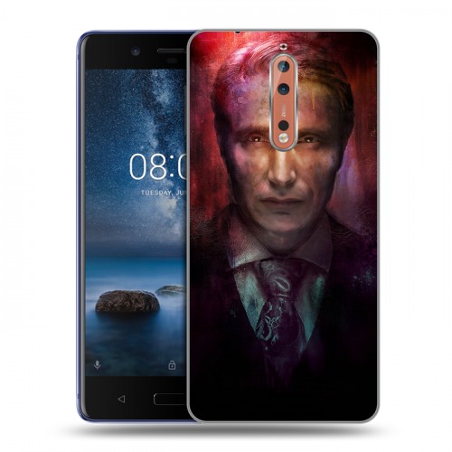 Дизайнерский пластиковый чехол для Nokia 8 Ганнибал