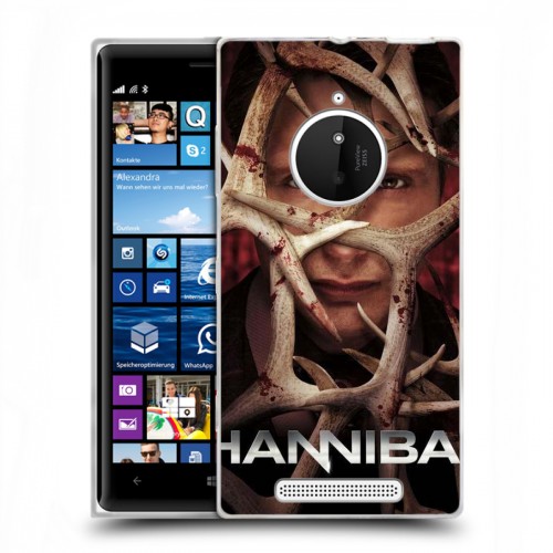 Дизайнерский пластиковый чехол для Nokia Lumia 830 Ганнибал