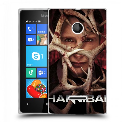 Дизайнерский пластиковый чехол для Microsoft Lumia 435 Ганнибал