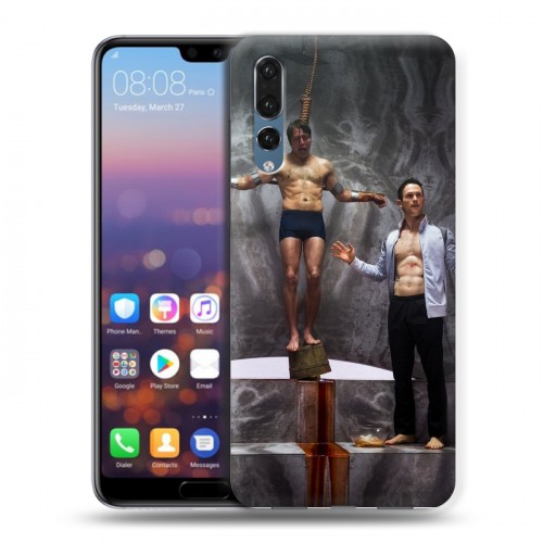 Дизайнерский силиконовый с усиленными углами чехол для Huawei P20 Pro Ганнибал