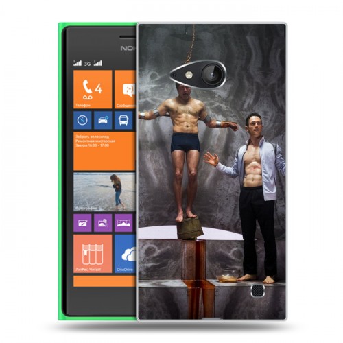 Дизайнерский пластиковый чехол для Nokia Lumia 730/735 Ганнибал
