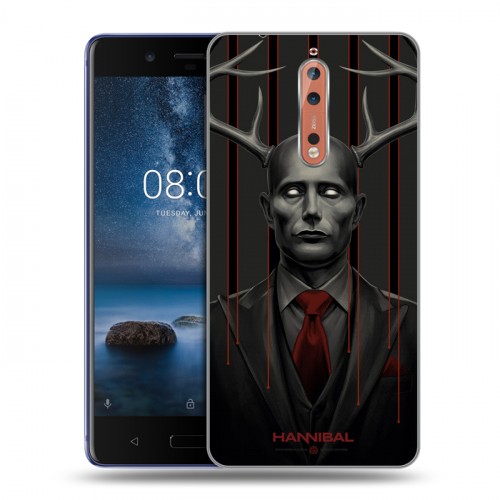 Дизайнерский пластиковый чехол для Nokia 8 Ганнибал