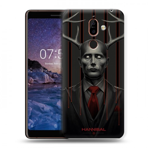 Дизайнерский пластиковый чехол для Nokia 7 Plus Ганнибал