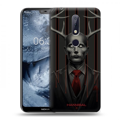 Дизайнерский пластиковый чехол для Nokia 6.1 Plus Ганнибал