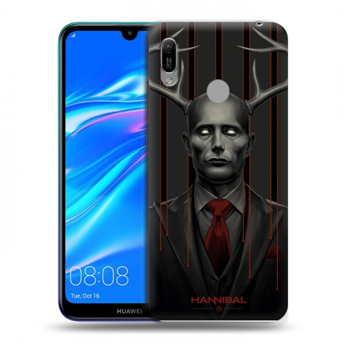 Дизайнерский пластиковый чехол для Huawei Y6 (2019) Ганнибал