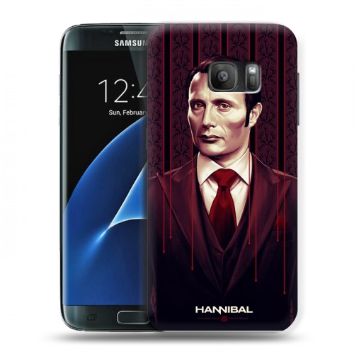 Дизайнерский силиконовый с усиленными углами чехол для Samsung Galaxy S7 Ганнибал