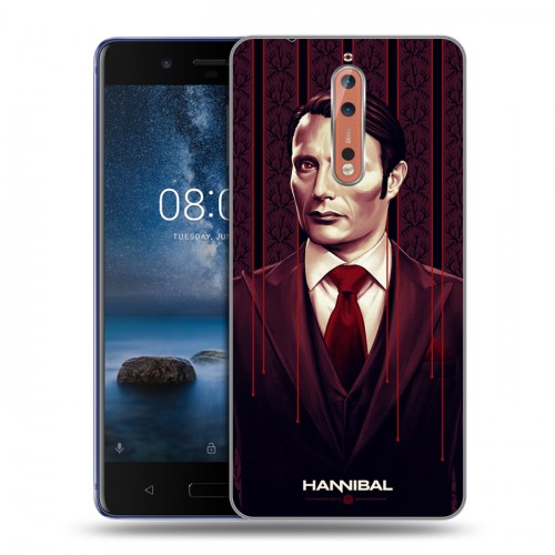 Дизайнерский пластиковый чехол для Nokia 8 Ганнибал