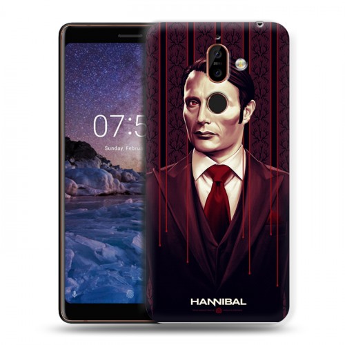 Дизайнерский пластиковый чехол для Nokia 7 Plus Ганнибал