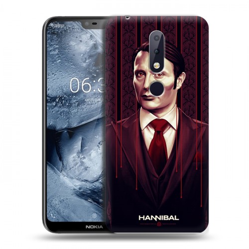 Дизайнерский пластиковый чехол для Nokia 6.1 Plus Ганнибал