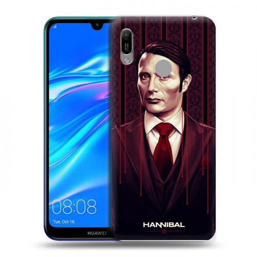 Дизайнерский пластиковый чехол для Huawei Y6 (2019) Ганнибал