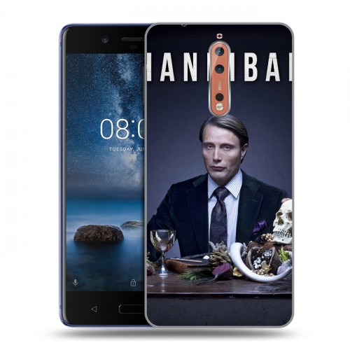 Дизайнерский пластиковый чехол для Nokia 8 Ганнибал