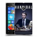 Дизайнерский пластиковый чехол для Microsoft Lumia 435 Ганнибал