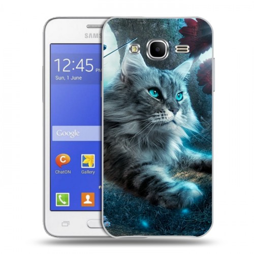 Дизайнерский пластиковый чехол для Samsung Galaxy J7 Кошки