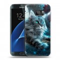 Дизайнерский силиконовый с усиленными углами чехол для Samsung Galaxy S7 Кошки